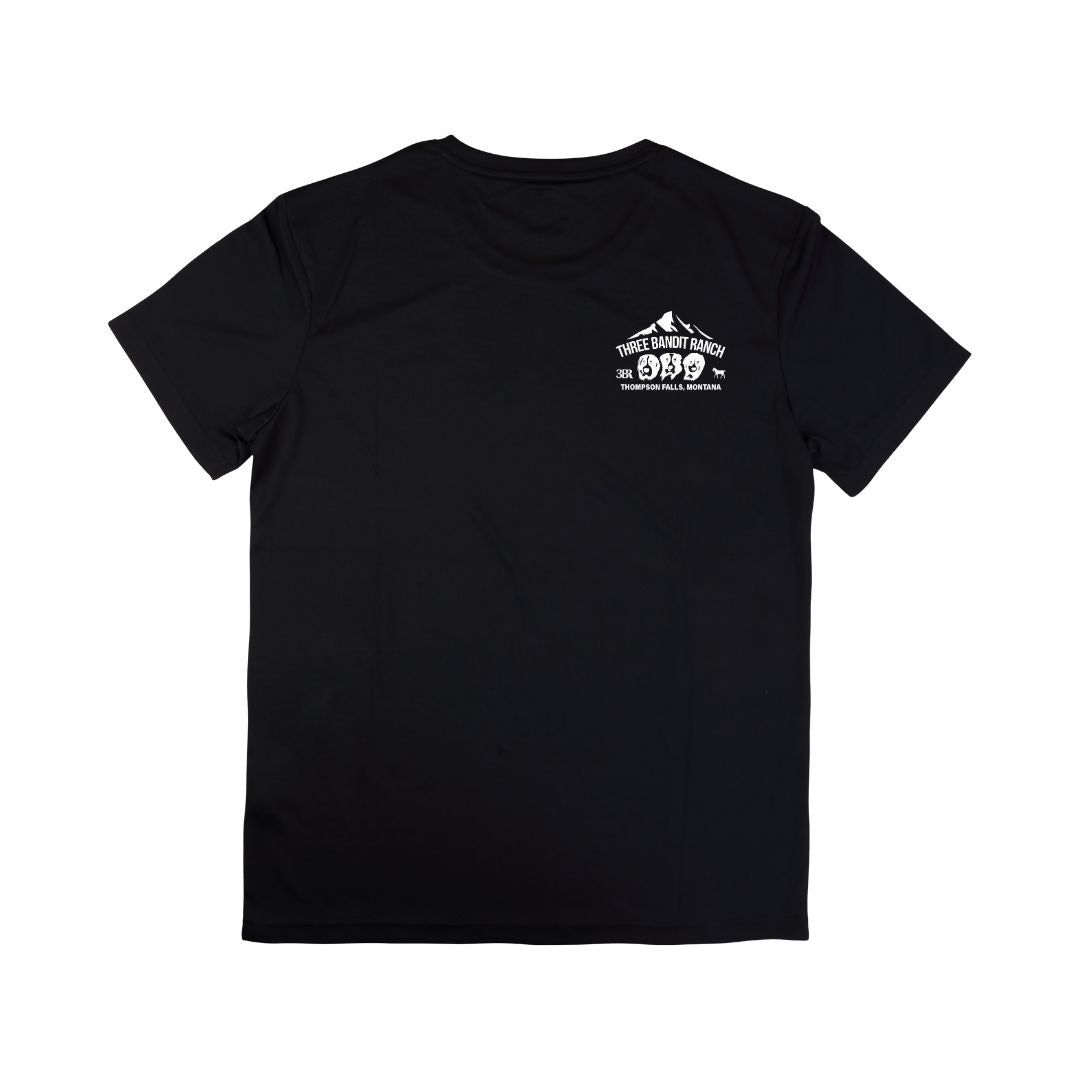 Three Bandit Ranch T-Shirt - Black