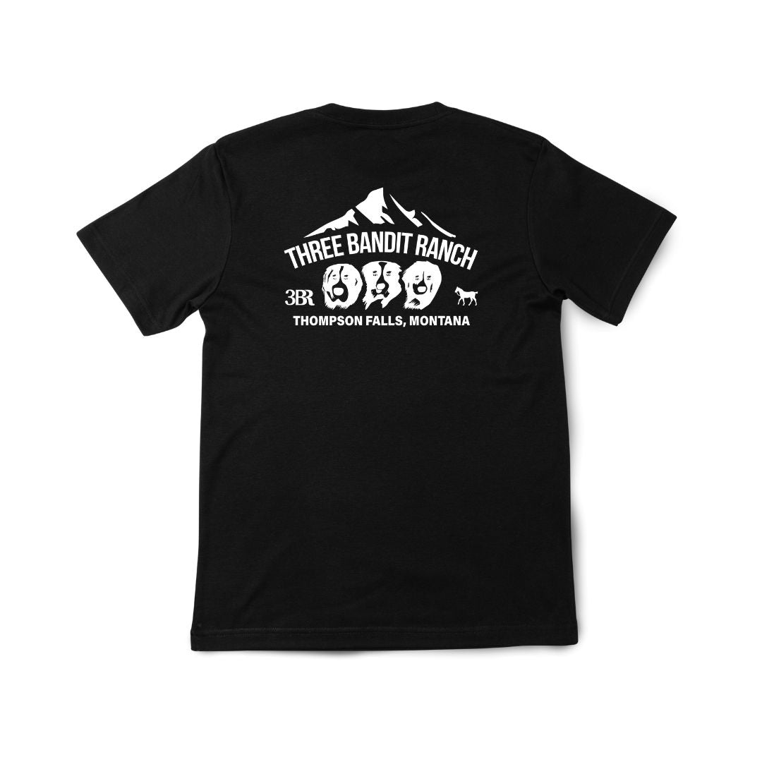 Three Bandit Ranch T-Shirt - Black